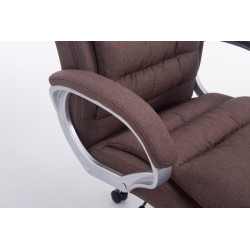 Silla de oficina BIG Vancouver en tela marrón
