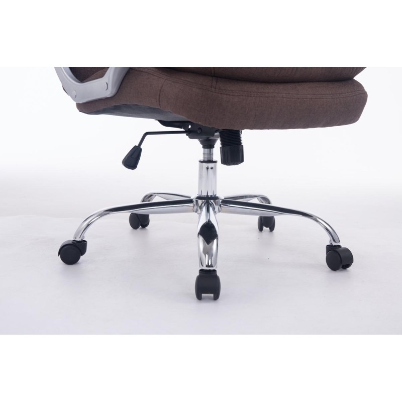 Silla de oficina BIG Vancouver en tela marrón