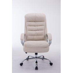 Silla de oficina BIG Vancouver de tela color crema