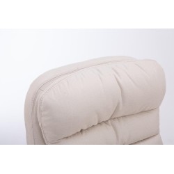 Silla de oficina BIG Vancouver de tela color crema