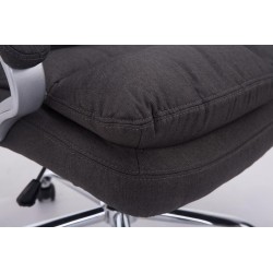 Silla de oficina BIG Vancouver en tela gris oscuro