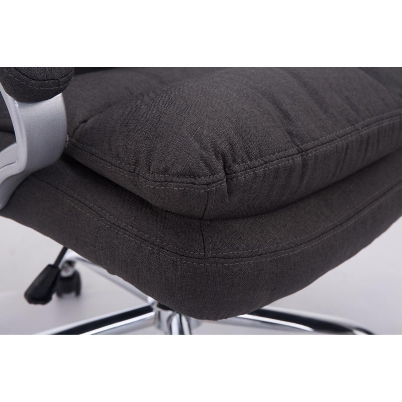 Silla de oficina BIG Vancouver en tela gris oscuro