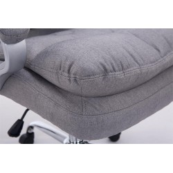Silla de oficina BIG Vancouver en tela gris