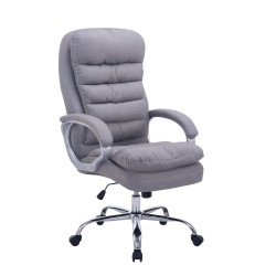 Silla de oficina BIG Vancouver en tela gris