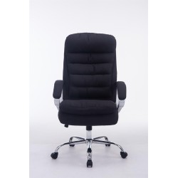Silla de oficina BIG Vancouver en tela negra