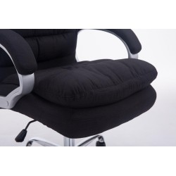 Silla de oficina BIG Vancouver en tela negra