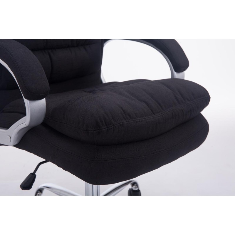 Silla de oficina BIG Vancouver en tela negra