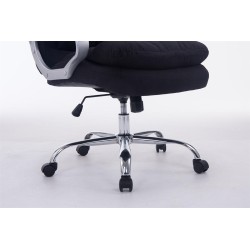 Silla de oficina BIG Vancouver en tela negra