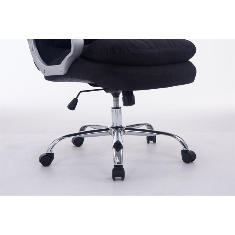 Silla de oficina BIG Vancouver en tela negra