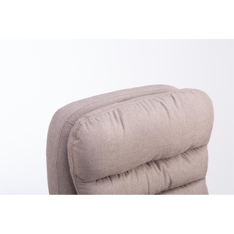 Silla de oficina BIG Vancouver en tela color topo