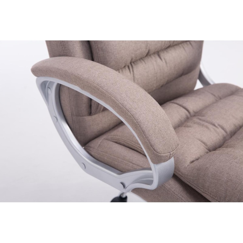 Silla de oficina BIG Vancouver en tela color topo