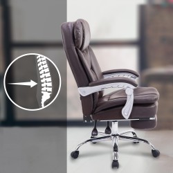 Silla de oficina Troy XL marrón