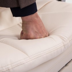 Silla de oficina Troy XL color crema