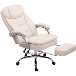Silla de oficina Troy XL color crema