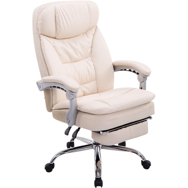 Silla de oficina Troy XL color crema