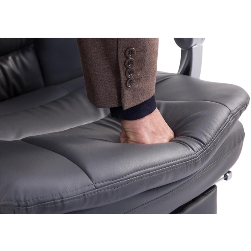 Silla de oficina Troy XL en gris