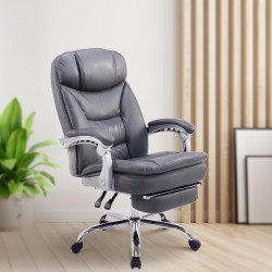 Silla de oficina Troy XL en gris