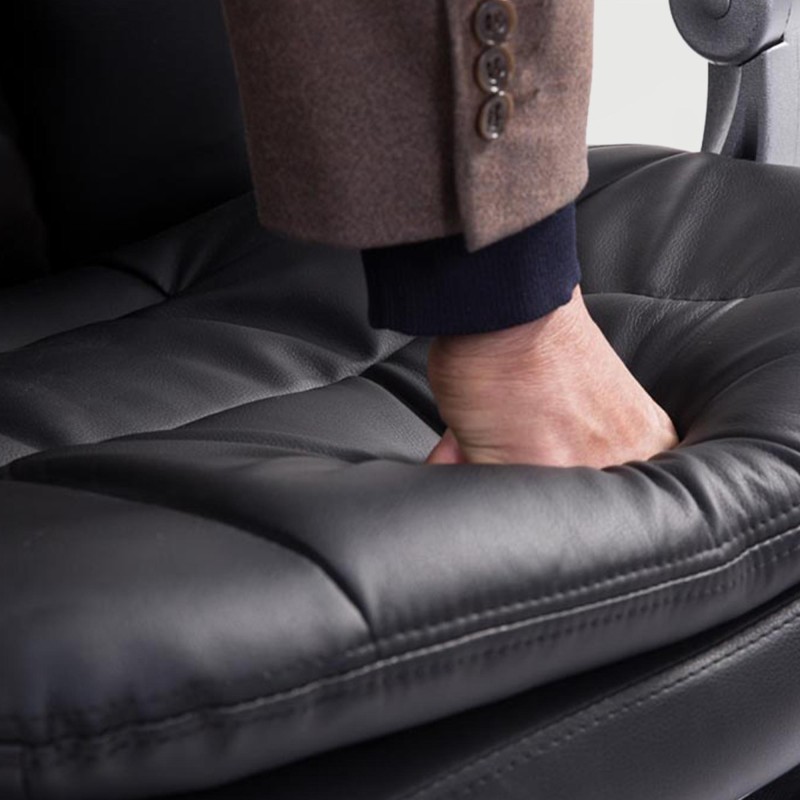 Silla de oficina Troy XL negra