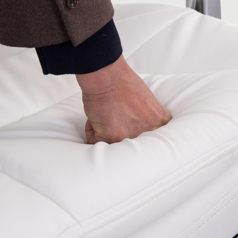 Silla de oficina blanca Troy XL