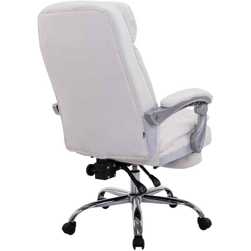 Silla de oficina blanca Troy XL