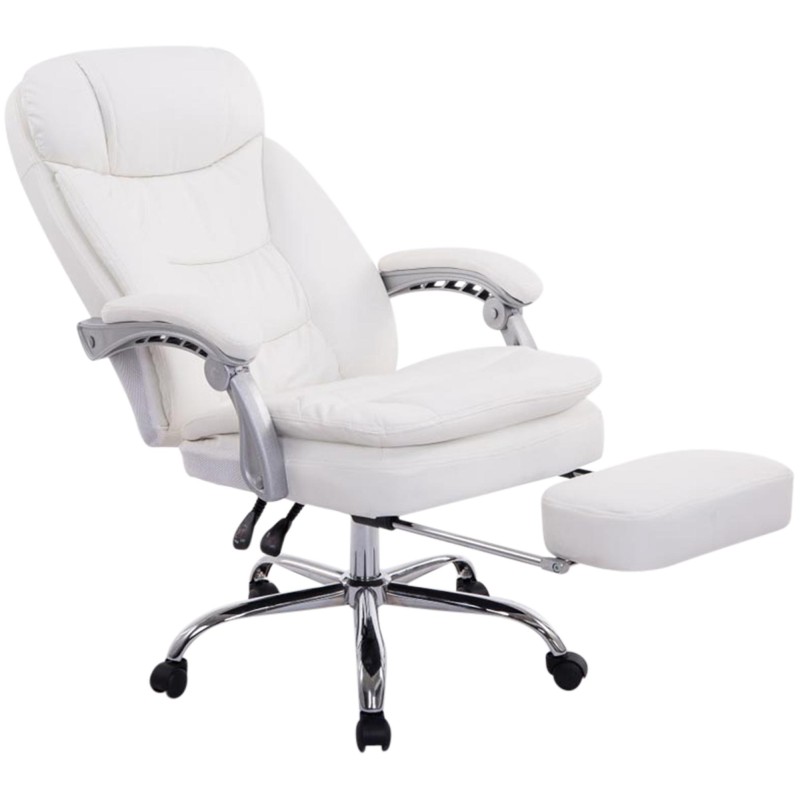 Silla de oficina blanca Troy XL