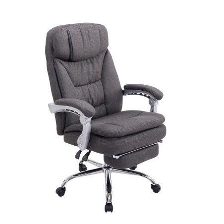 Silla de oficina Troy XL en tela gris oscuro