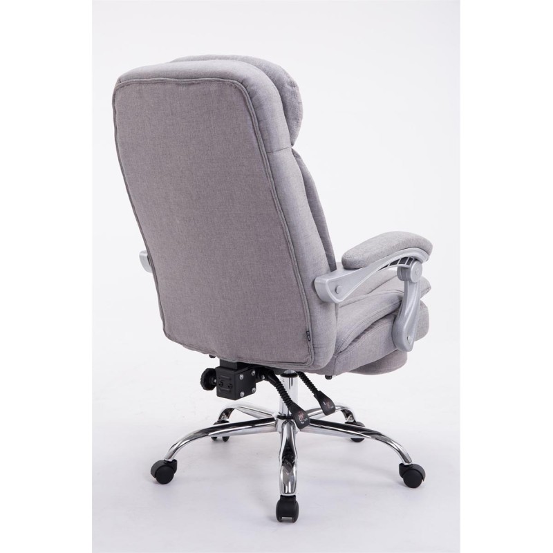 Silla de oficina Troy XL en tela gris