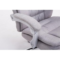 Silla de oficina Troy XL en tela gris