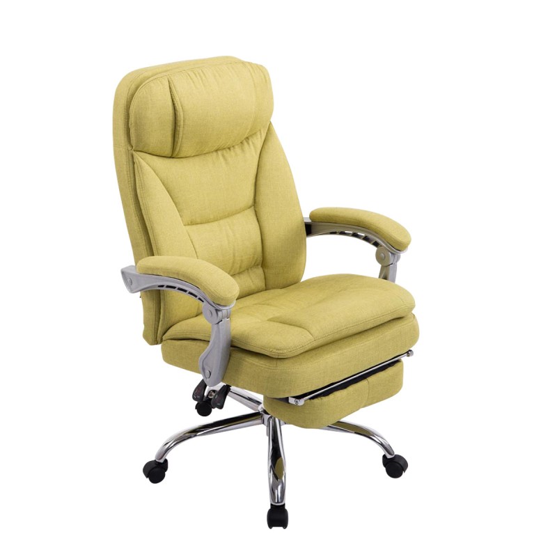 Silla de oficina Troy XL en tela verde