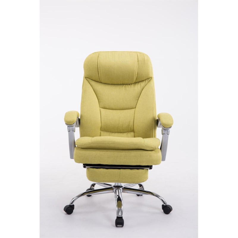 Silla de oficina Troy XL en tela verde