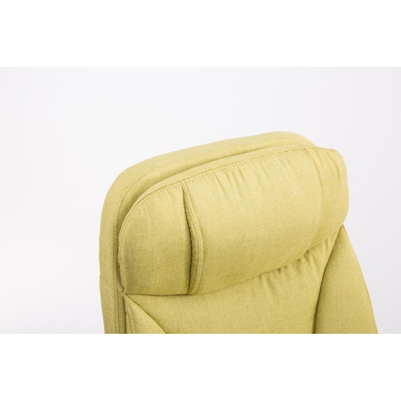 Silla de oficina Troy XL en tela verde