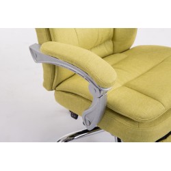 Silla de oficina Troy XL en tela verde
