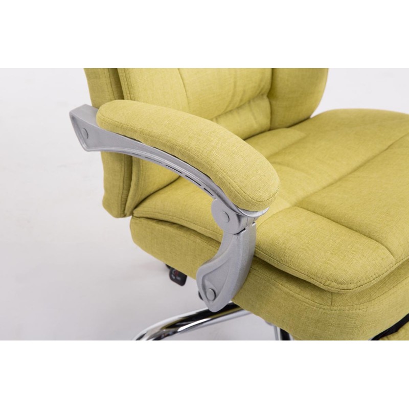 Silla de oficina Troy XL en tela verde