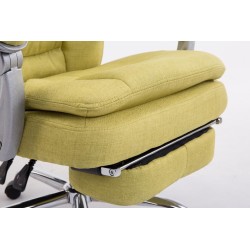 Silla de oficina Troy XL en tela verde