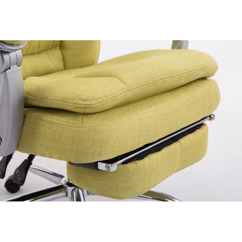 Silla de oficina Troy XL en tela verde
