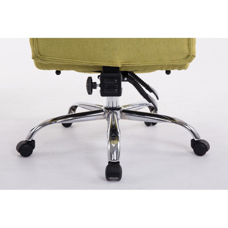 Silla de oficina Troy XL en tela verde