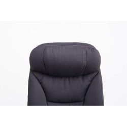 Silla de oficina Troy XL en tela negra