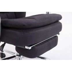 Silla de oficina Troy XL en tela negra