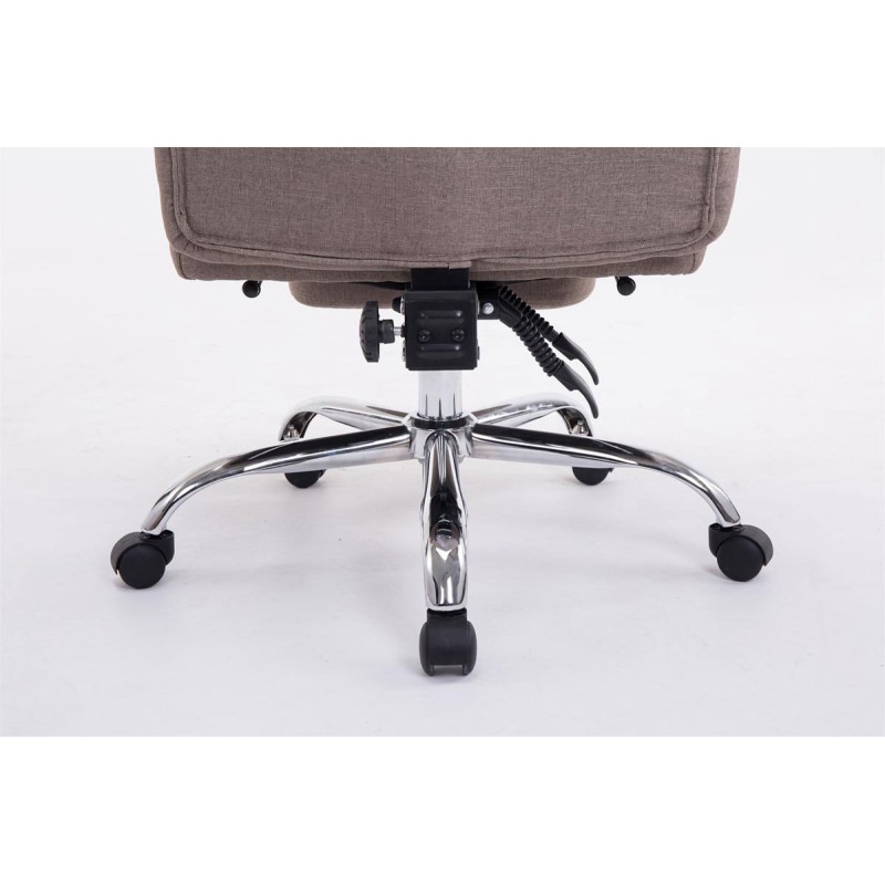 Silla de oficina Troy XL en tela color topo