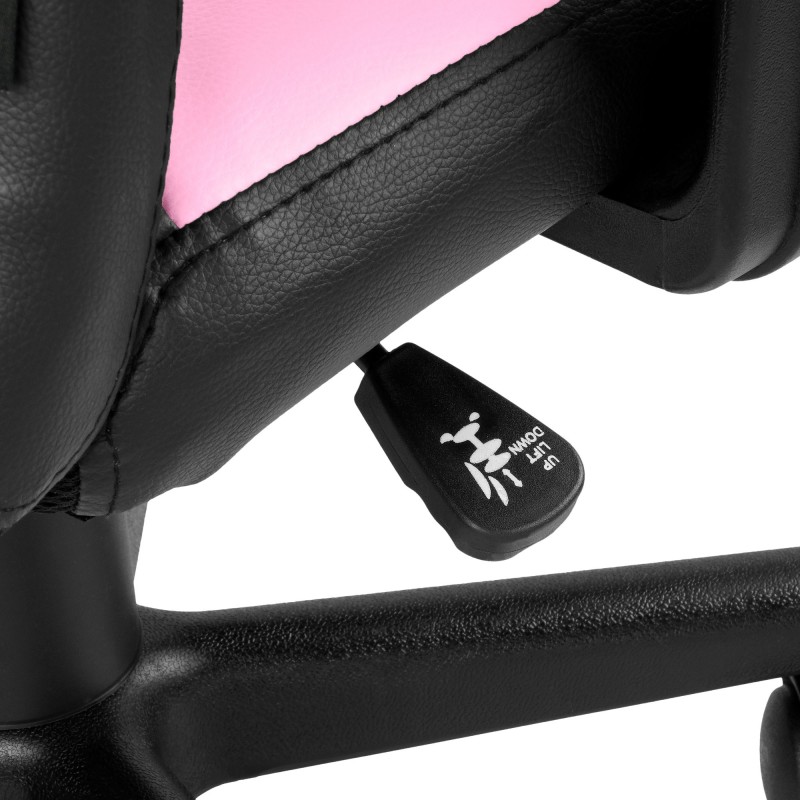 Divertida silla de escritorio infantil negra/rosa