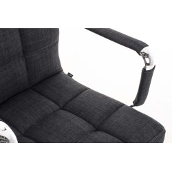 Silla de oficina Deli V2 en tela gris