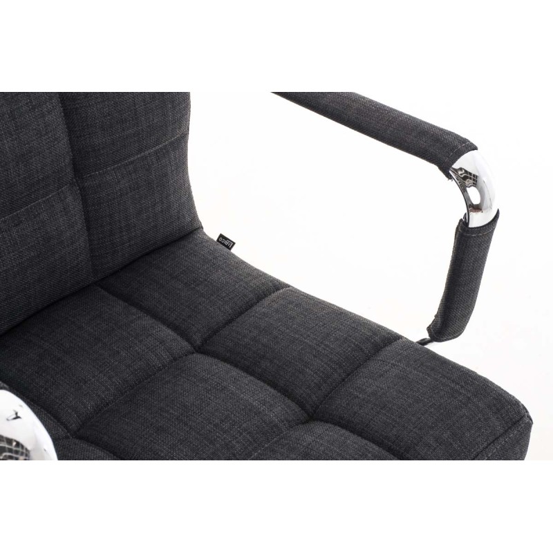 Silla de oficina Deli V2 en tela gris