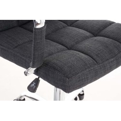 Silla de oficina Deli V2 en tela gris