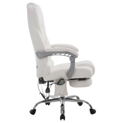 Silla de oficina Pacific con función de masaje en color blanco