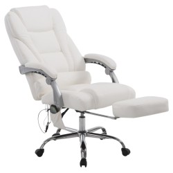 Silla de oficina Pacific con función de masaje en color blanco