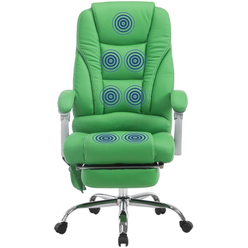 Silla de oficina Pacific con función de masaje verde