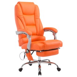 Silla de oficina Pacific con función de masaje naranja