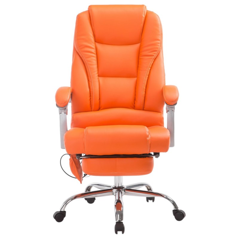 Silla de oficina Pacific con función de masaje naranja