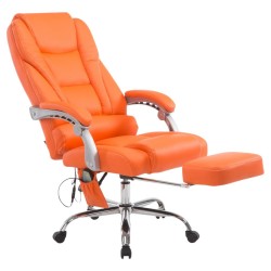 Silla de oficina Pacific con función de masaje naranja