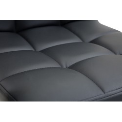 Silla de oficina Lucy V2 en piel sintética negra